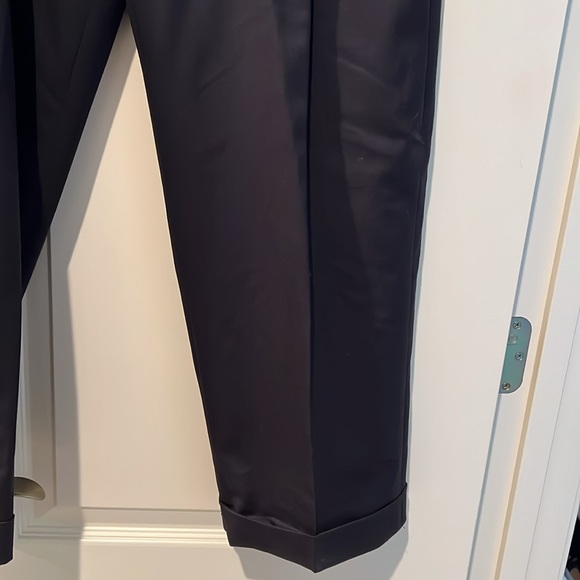 Valerie Stevens Petites Wool Front Pleated Pants  Size 10P in Eggplant Color. - Picture 3 of 4